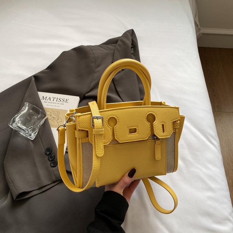 Retro Patchwork Handtasche mit großem Fassungsvermögen Eine modische und stilvolle Pendler-Umhängetasche für Damen