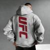 Men  Hoodie Fitness Training Sweatshirt Loose Fit Comfortable Sportswear for Daily Boxing Fighting Gym