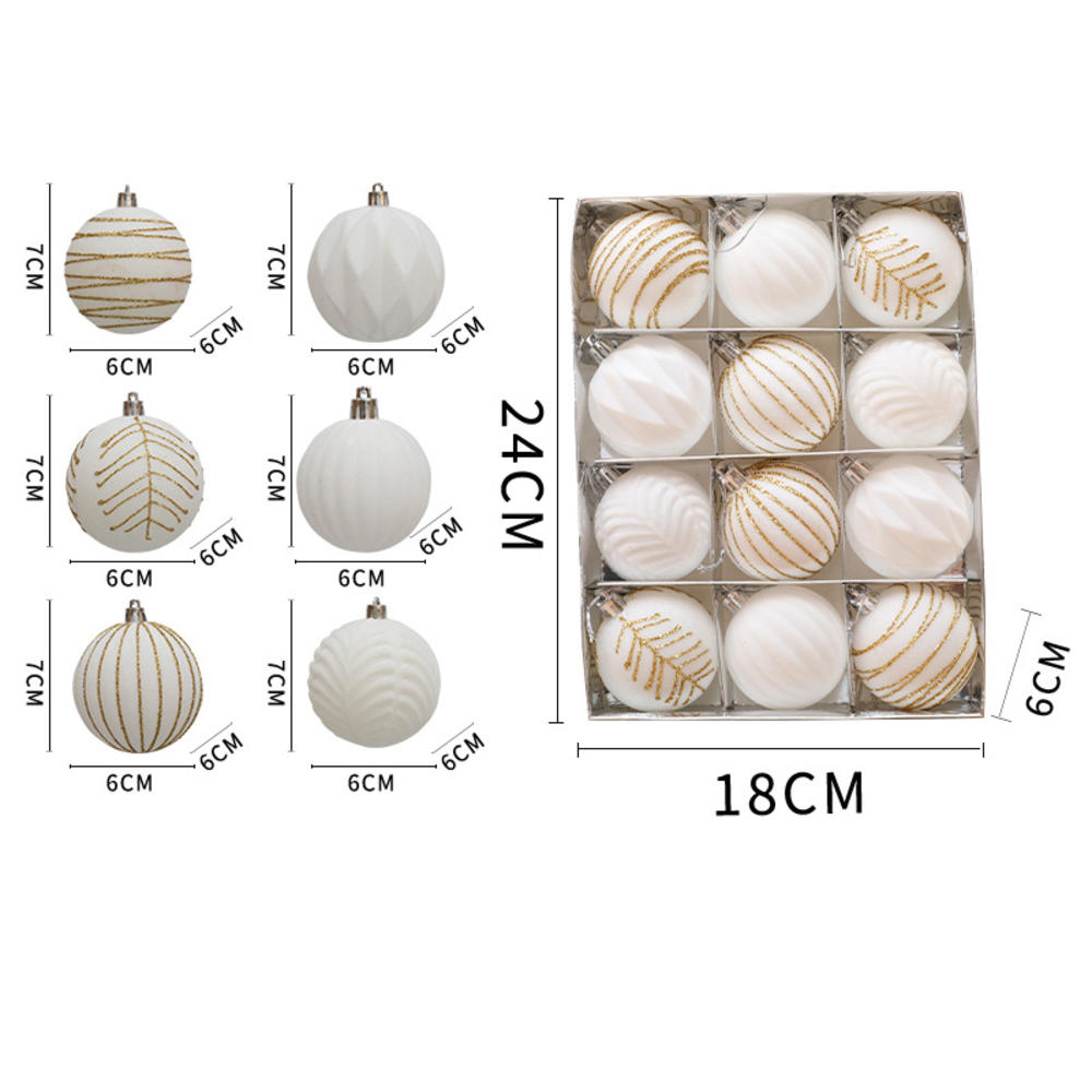 Xmas Decorations Boxed Packaging Christmas Ornaments Festive Balls 16pcs Set Tree Decorations For Home Decoration New Year