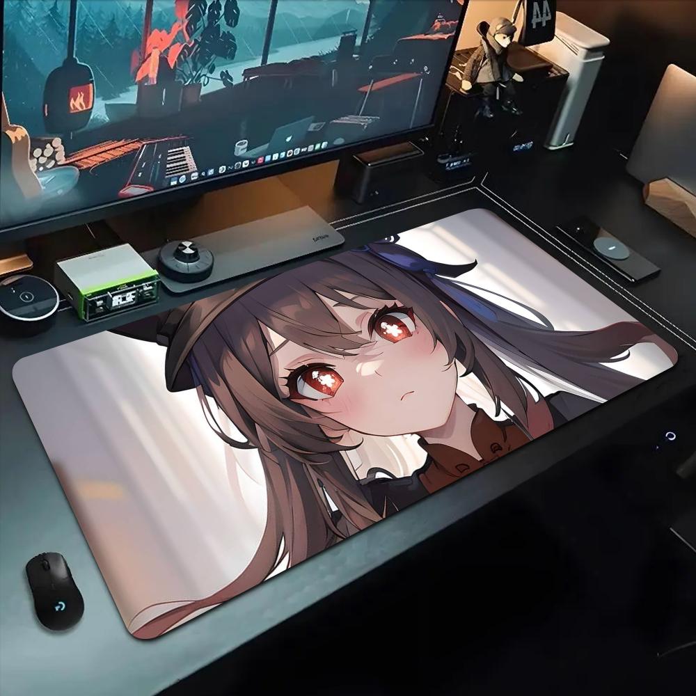 Hu Tao Mouse Pad 500X1000 Mm Large Gaming Mousepad Gamer XL Rubber Otaku Keyboard Pad Laptop Desk Mat