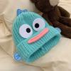 Hässliche Fischmütze Damen Herbst- und Winter-Wollmütze lässt ein kleines Gesicht sehen und hält warm Strickmütze süß hässlich süß lustig Ohrenmütze
