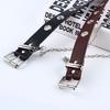 European and American punk style belt women's Korean version jeans fashion decorative belt corns chain belt belt new model