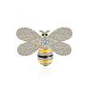 2024 Rhinestone Bee Brooch: Cute Enamel Insect Pin for Sweaters & Coats