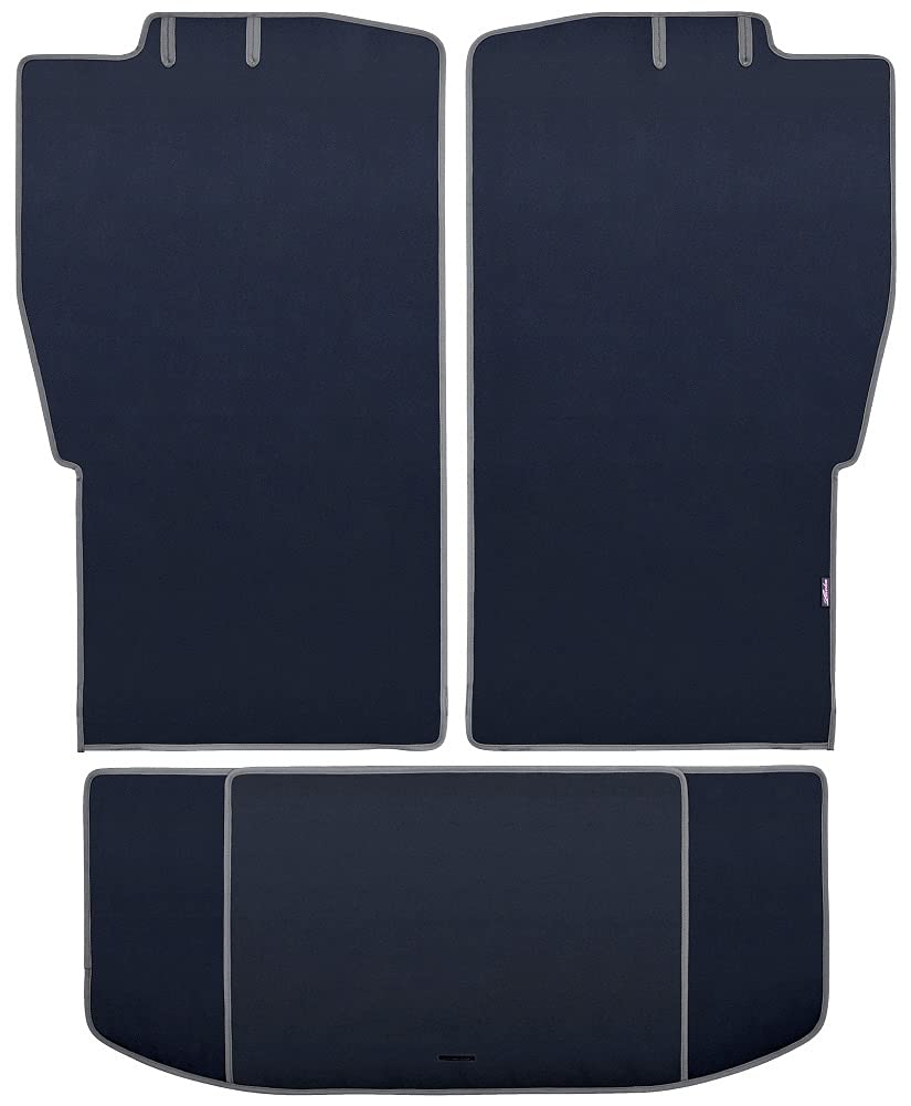 Levolva Luggage Cover Compatible with Suzuki MAD7S Solio Mitsubishi MBD7S Delica D2 Waterproof and Luggage Mat with Bumper Cover Trunk Floor - MA27S,