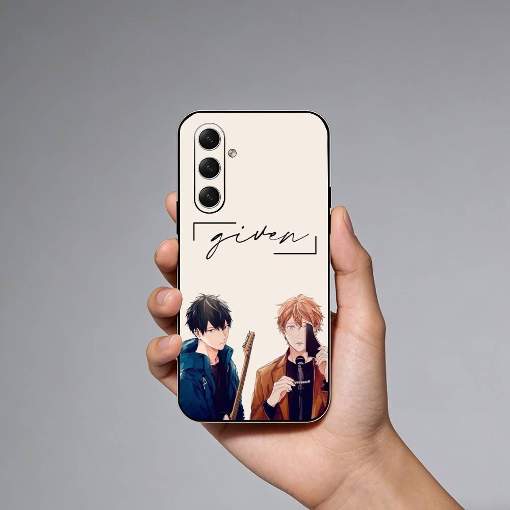 G-Given Anime Love Phone Case For Samsung Galaxy A73,A21s,A22,A31,A52,A53,A71,A41Soft Black Shell