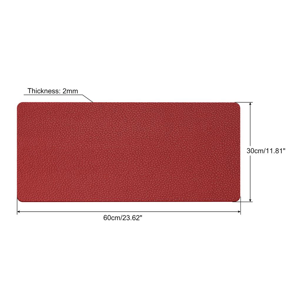 Office Desk Mat Protector Waterproof PU Leather Mouse Pad Writing Mat Simple Solid Color Desktop Keyboard Desk Pad PC Accessory