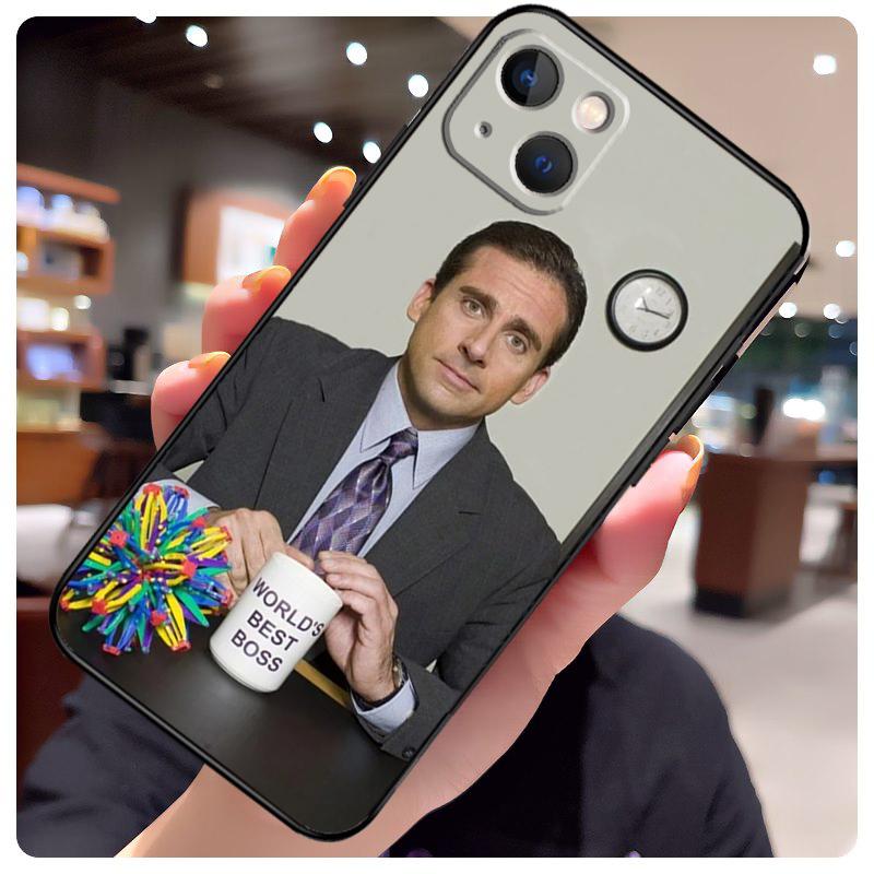 Michael Scott The Office Coque Pour iPhone 16 Pro Max 14 13 12 11 15 17 Pro Max mini 15 16 Plus 16e 17 Air Housse de Téléphone