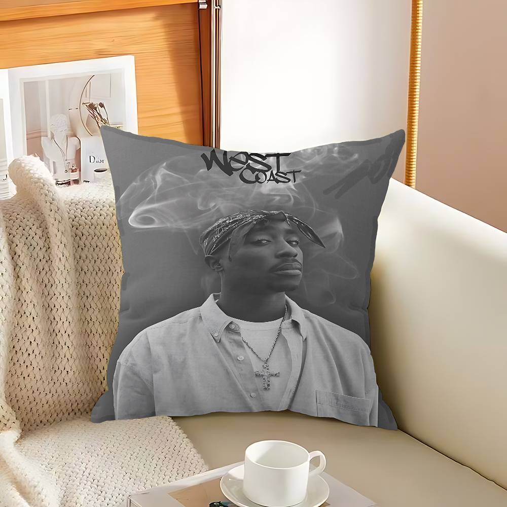 Рэпер 2Pac Т-Тупак С-Шакур Певец Подушка Аниме Подушка Подушка для изголовья дивана-кровати Наволочка Чехол для подушки 45x45 См Мода 12x12Inch