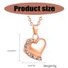 Memorial Necklace Ashes Container Locket Cremation Neck Jewelry for Ashes/Hair Elegant Locket Rhinestones for Women Men