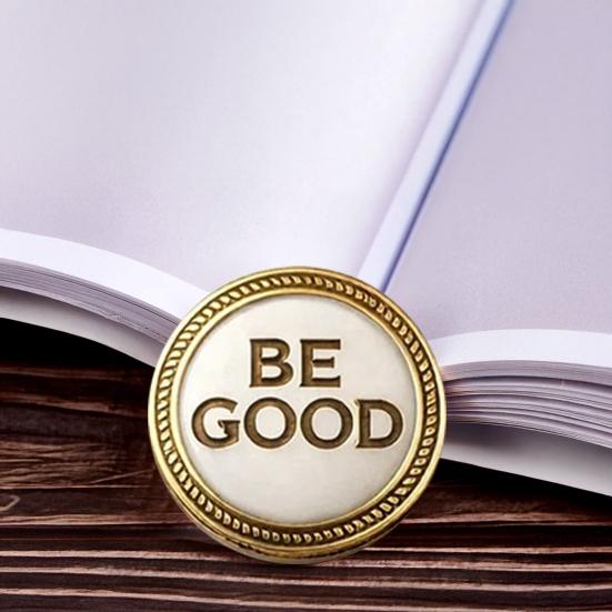 Var Snäll Is Ute Märke Stödjer Vänlighet Positiv Mental Hälsa Inspirerande Rund Minnesnål Födelsedagspresent