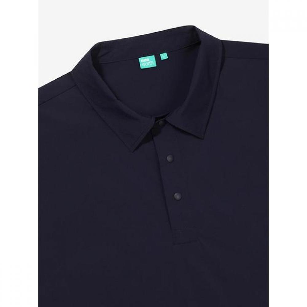 Bbc Earth Open Collar Woven Sweatshirt  Navy 