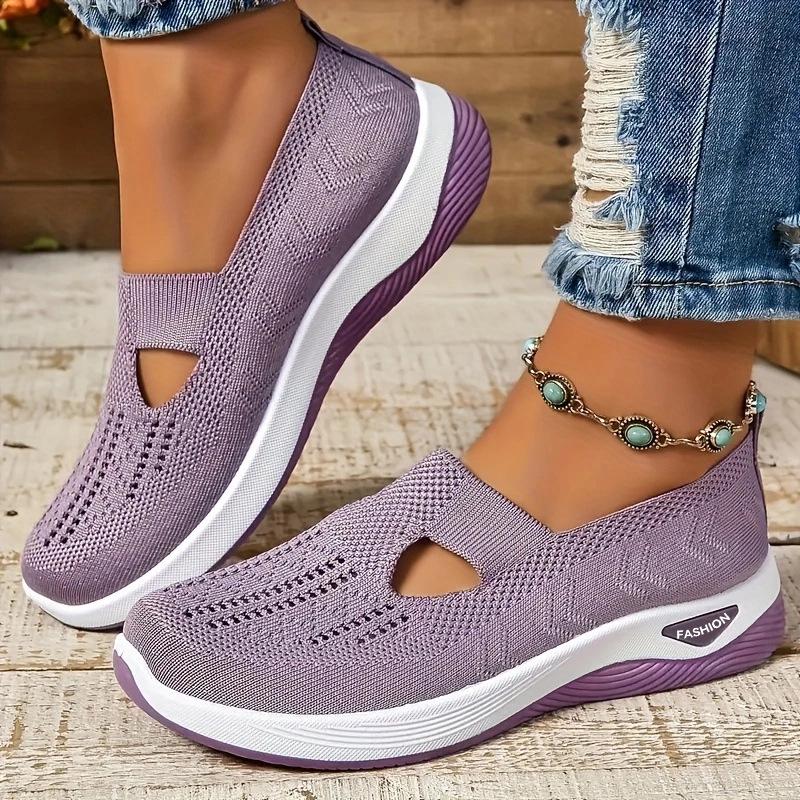 Women's 2025 Autumn Breathable Old Beijing Cloth Shoes for Middle-aged and Elderly - Large Size
