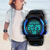 IN Shop Kids' Digital Sports Watch for Boys, Multi-Function Outdoor Watch with 50m Water Resistance, Alerts, Date/Day Display, Dual Time, LED Display,
