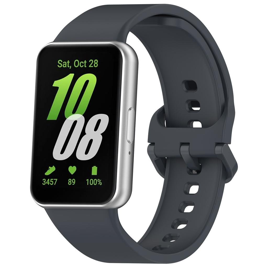 Strap For Samsung Galaxy Fit 3 SM-R390 Fit3 Durable Silicone Sport Watchband Single Color Adjustable Wristband Belt Accessories