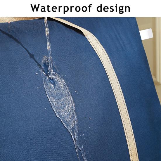 Duża Torba do Przechowywania z Gładkimi Podwójnymi Zamkami Wzmocnionymi Uchwytami Wodoodporna Włóknina Wielofunkcyjny Organizer do Przechowywania