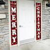 2pcs Door Couplet Banner New Year & Christmas Paper Porch Decoration