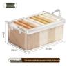 Transparente PVC-Kleideraufbewahrungsbox - Faltbarer Kleiderschrank-Organizer
