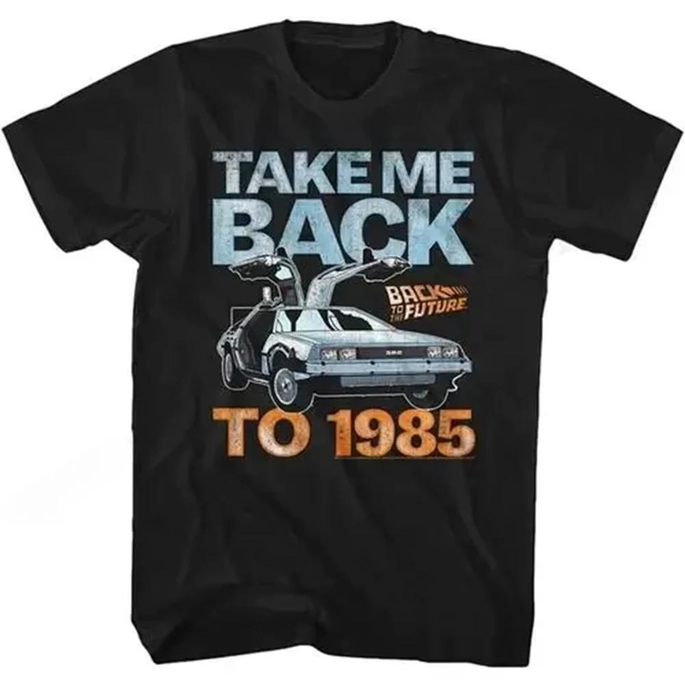 Fashion Hip Hop Streetwear Short Sleeve T Shirt Back To The Future T Shirt Graphic Print Women