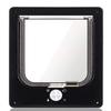 ABS Cat Flap Door with Security Lock 4 Ways Locking Dog Flap Door Self-Closing Pet Door  Balcony