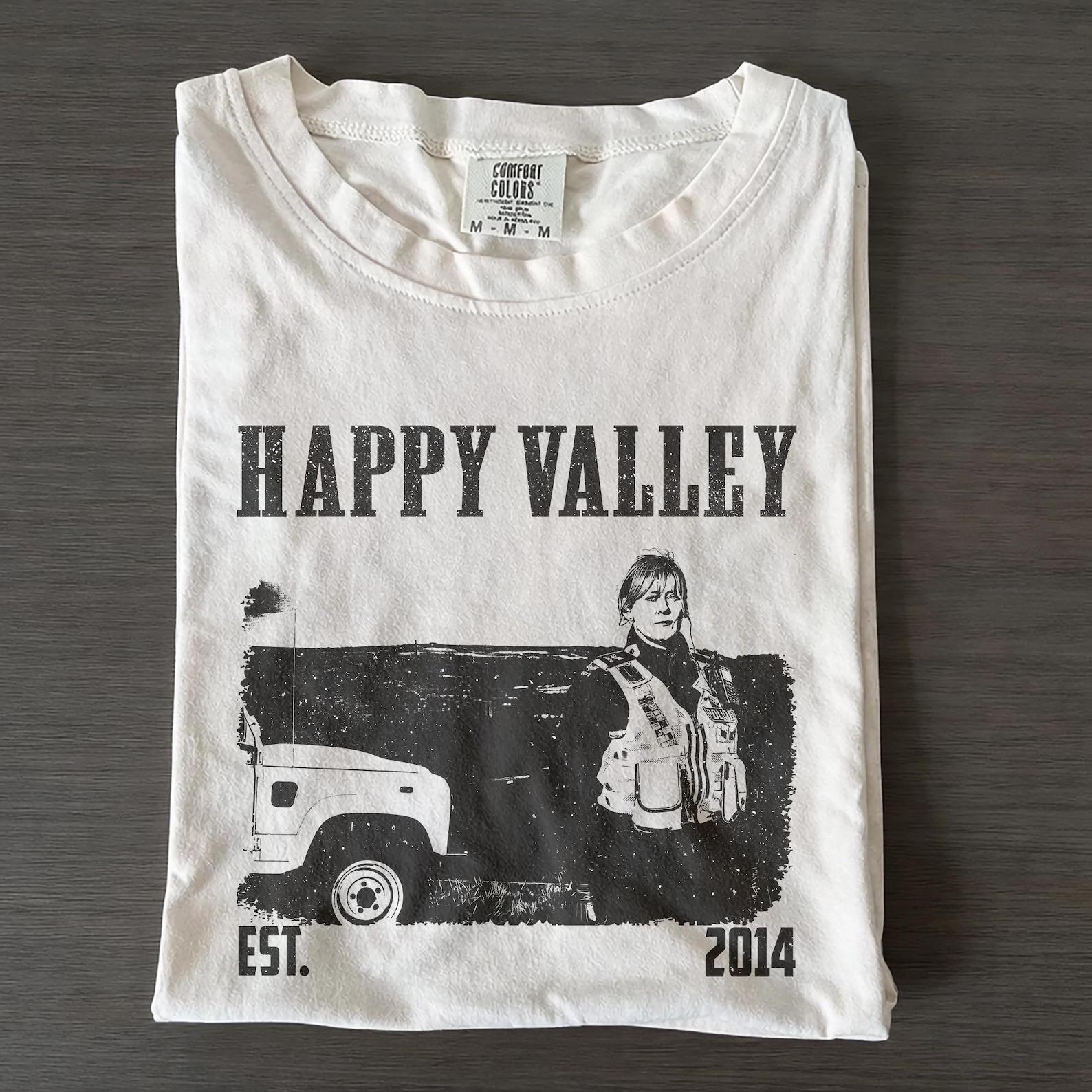 Happy Valley Retro TV Show Shirt, Vintage Graphic Tee 2XL
