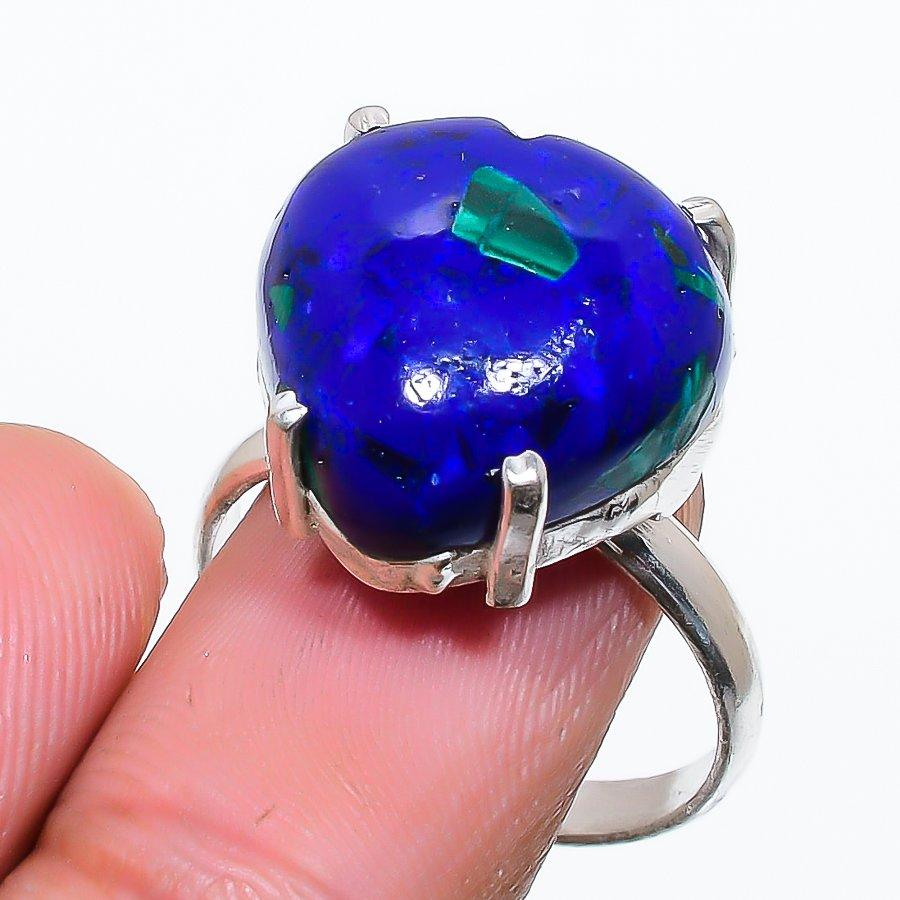 

Lapis Lazuli Gemstone 925 Sterling Silver Jewelry Ring Size Adjustable GK-6014