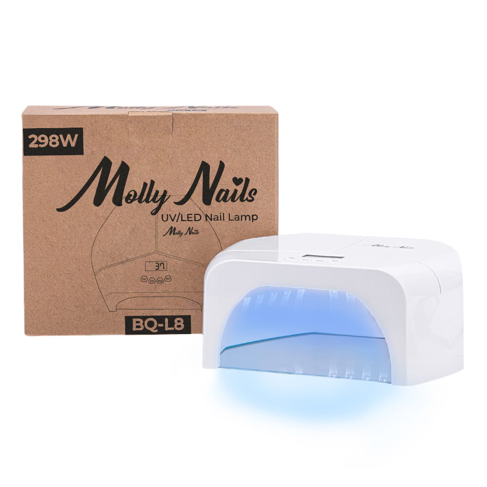 LED/UV Lamp for Curing Products Without TPO Acrylic Gels Gel Polish Molly Nails Bq-L8 298W