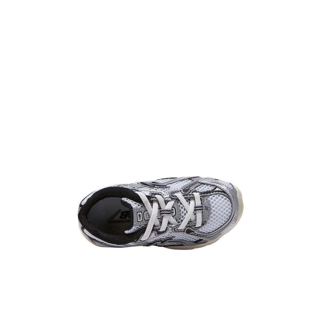 New Balance Kids' 740 Bungee Lace 'White/Silver Metallic' IZ740WSM