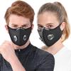 Ademende Stofmaskers Met Verstelbare Goggles & 10 Stuks Filters, Beschermend Fietsgezichtsmasker, Voor Buiten woon-werkverkeer Stofbescherming