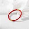 Gold Enamel Resin Bracelet Colorful Stainless Steel Bangle Bamboo Joint Bangle  Fashion
