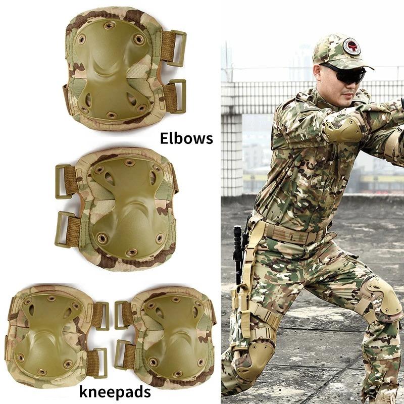 Tactical Knee Pad Support Elbow Protector CS Military Army Airsoft Outdoor Sport Hunting Kneepad Safe Gear Protective Knees Pads
