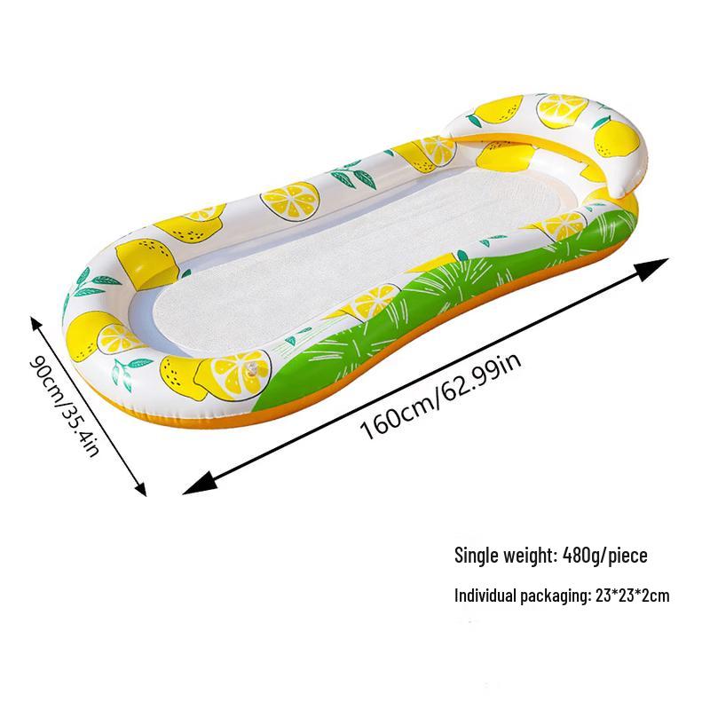 Lemon Mesh Inflatable Pool Float