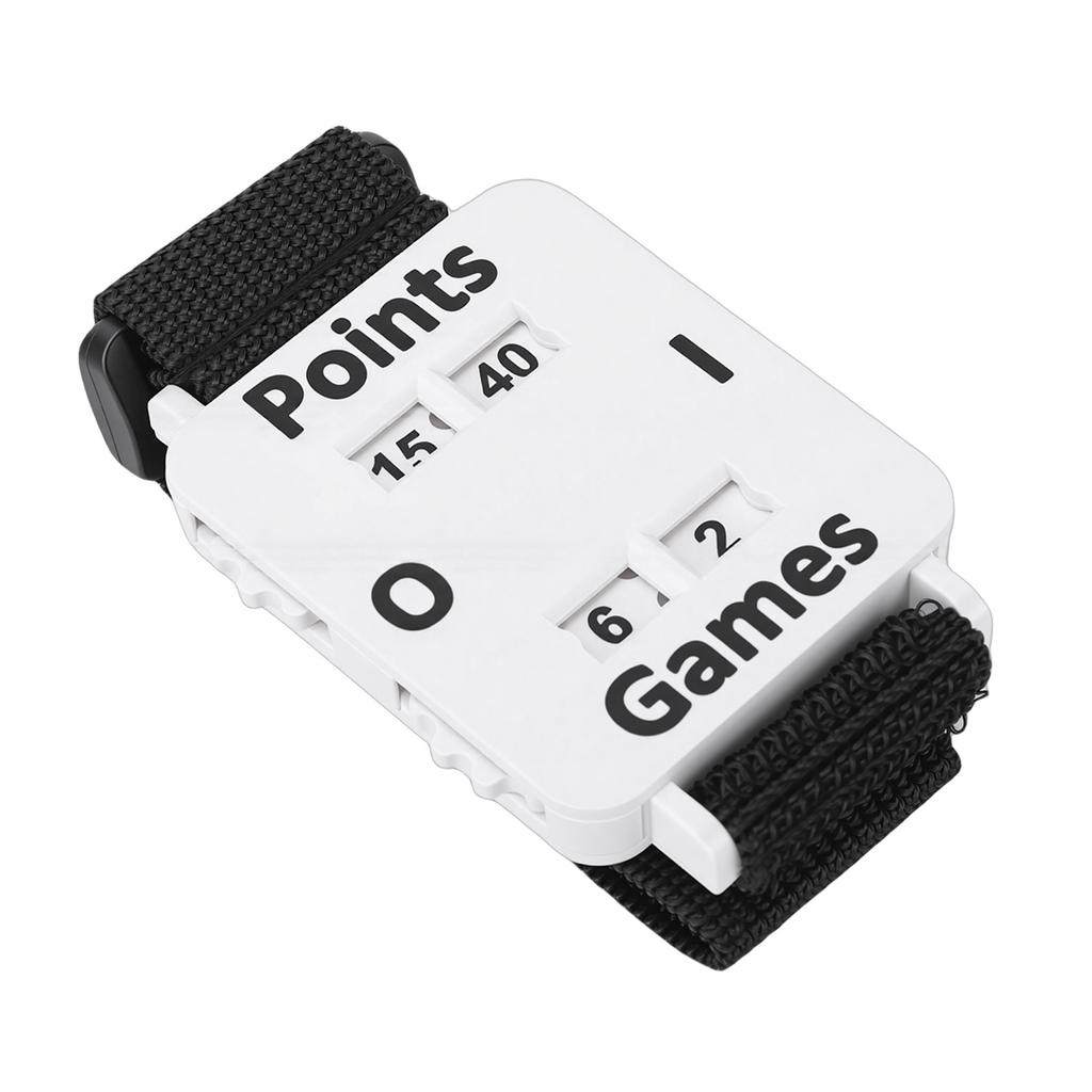 Tennis-Spielstand-Armband Verstellbares Tennis-Spielstand-Handgelenkband für Erwachsene Männer Frauen Outdoor-Sportspiele Weiß