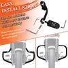 FOVPLUE Highway Foot Long Angle Adjustable Highway Pegs for Harley Street Electra Road Dyna with Engine Black 1.25" Pegs, Touring, Glide, Glide, King,