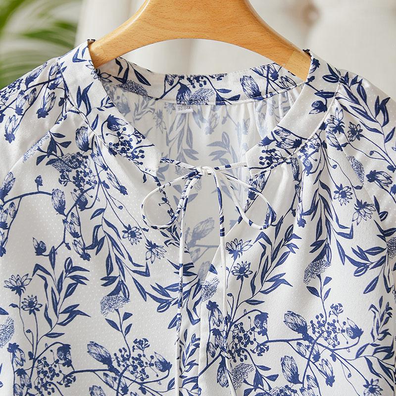 Top Damen Fünf-Viertel-Ärmel Sommer Neuestes Neuestes Chinesisches Top Damen