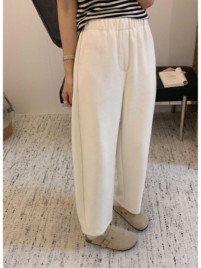 Korean Style Women's Slimming & Height-Enhancing Harem Pants with Elastic Waist for Autumn 2025