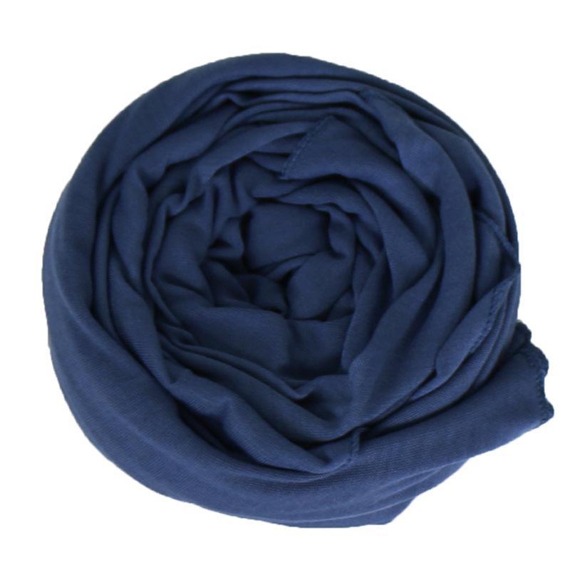 Solid Color Mercerized Cotton Women's Scarf - Spring/Summer, High-Quality, Elastic, Breathable, Indian-Style, Sweat-Wicking, BS82