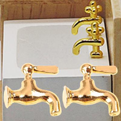 4ks Mini faucet Vynikající dětský dárek Nová simulace v měřítku 1/12 pro děti