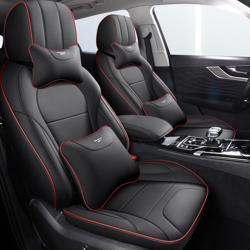 All-Season Full Leather Seat Cover for Hongqi HS5 - Custom Fit, Full Surround Design
