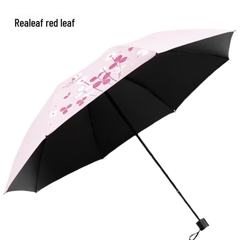 Автоматический дорожный зонт с защитой от УФ-лучей «Красный лист»