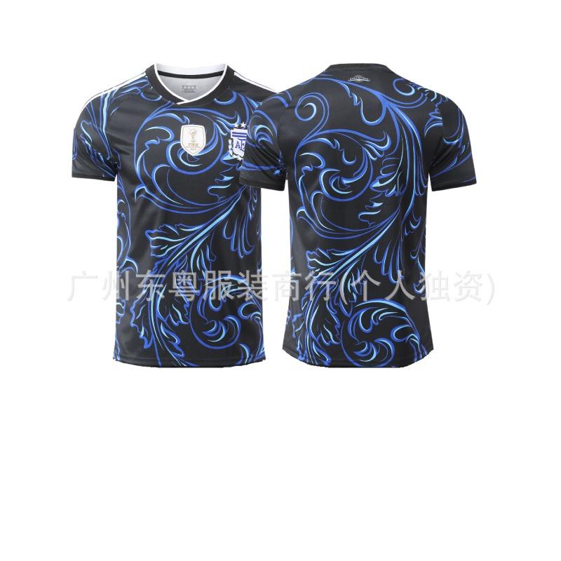 New Bar West Argentina Portugal Teeth France Belgium Jersey Adult Football Suit Club Short Sleeve T-Shirt