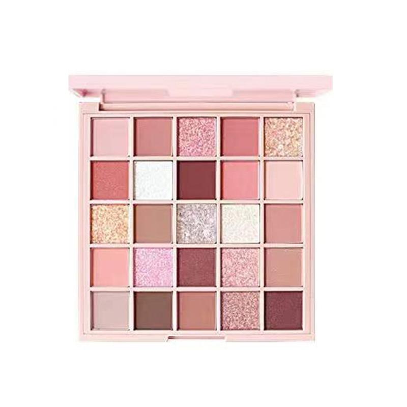 

Палетка теней для век Naked с 25 цветами низкой насыщенности - Матовый и перламутровый финиш, Создавайте потрясающие макияжи глазМакияж 01 #