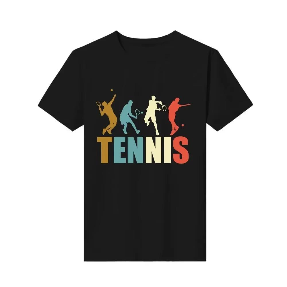 Vintage Tennis Retro Style Stars Stripes Anime Best Seller Top Men's Harajuku T-shirt New Kawaii Graphic T Shirt Men Clothing
