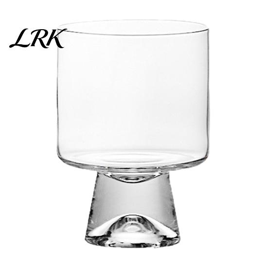 Hoher Borosilikatglasbecher Eisbecher, Blumenmuster Fußbecher Kleine Dessertschale Klar Dekoratives Trinkgefäß für Eisbecher, Pudding, Gelee, Obst,