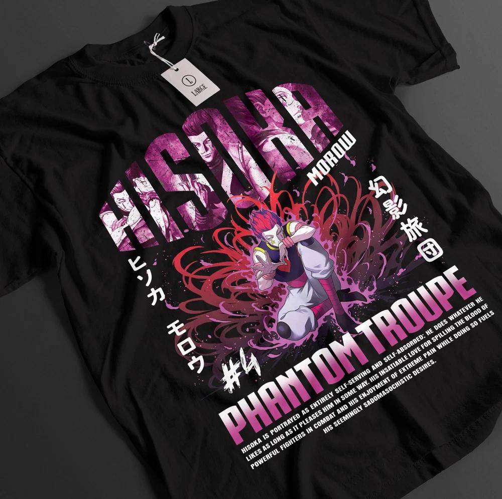 Hunter x Hunter Shirt Hisoka TShirt Gon Killua Top HxH Illumi Anime Unisex Tee S