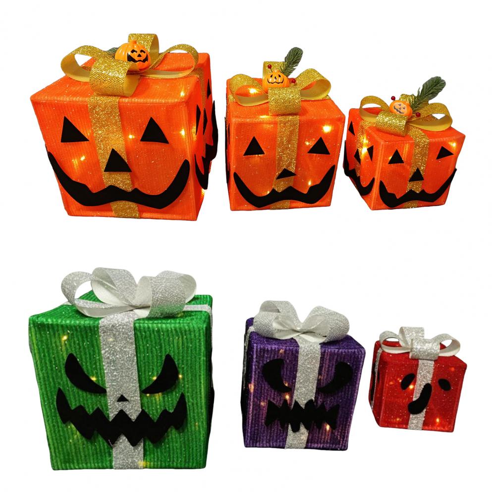 Halloween Night Light Outdoor Decor Halloween Pumpkin Lantern Decoration with Remote Control for Outdoor Yard Decor