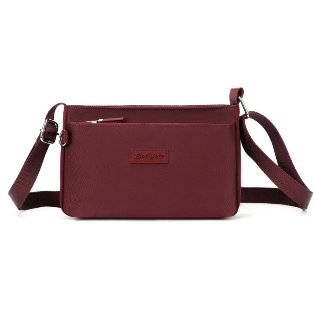 

Japanese Style Nylon Square Bag Soft Casual Women Pouch Large Capacity Shoulder Bag Storage вино красного