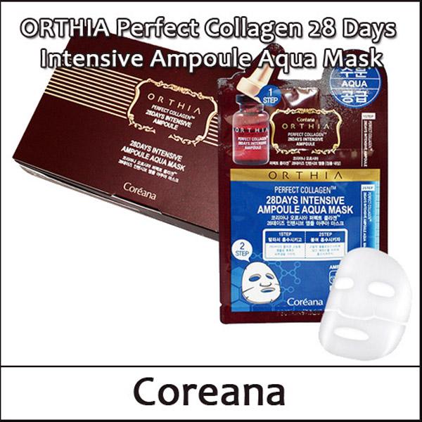 

[Кореана] (воли) ORTHIA Интенсивная ампульная маска Perfect Collagen на 28 дней (25м*10шт) 1 пакет