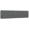 Bed Frame without Mattress Dark Grey 200x200 cm Fabric