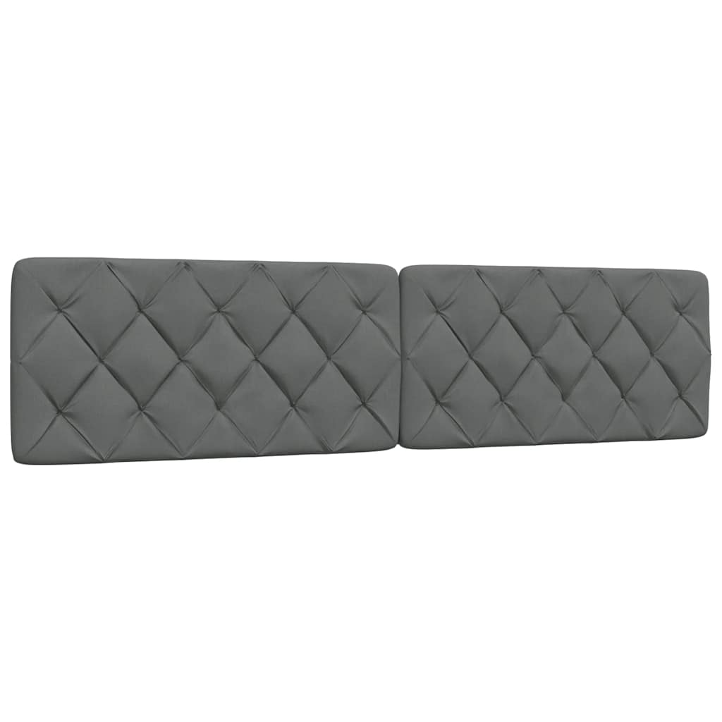 Bed Frame without Mattress Dark Grey 200x200 cm Fabric