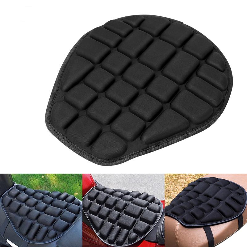 Cooling Motorcycle Seat For Hot Days Motorcycle Seat Cushion Black Motorcycle Saddle Wrinkle Recovery High Resilience